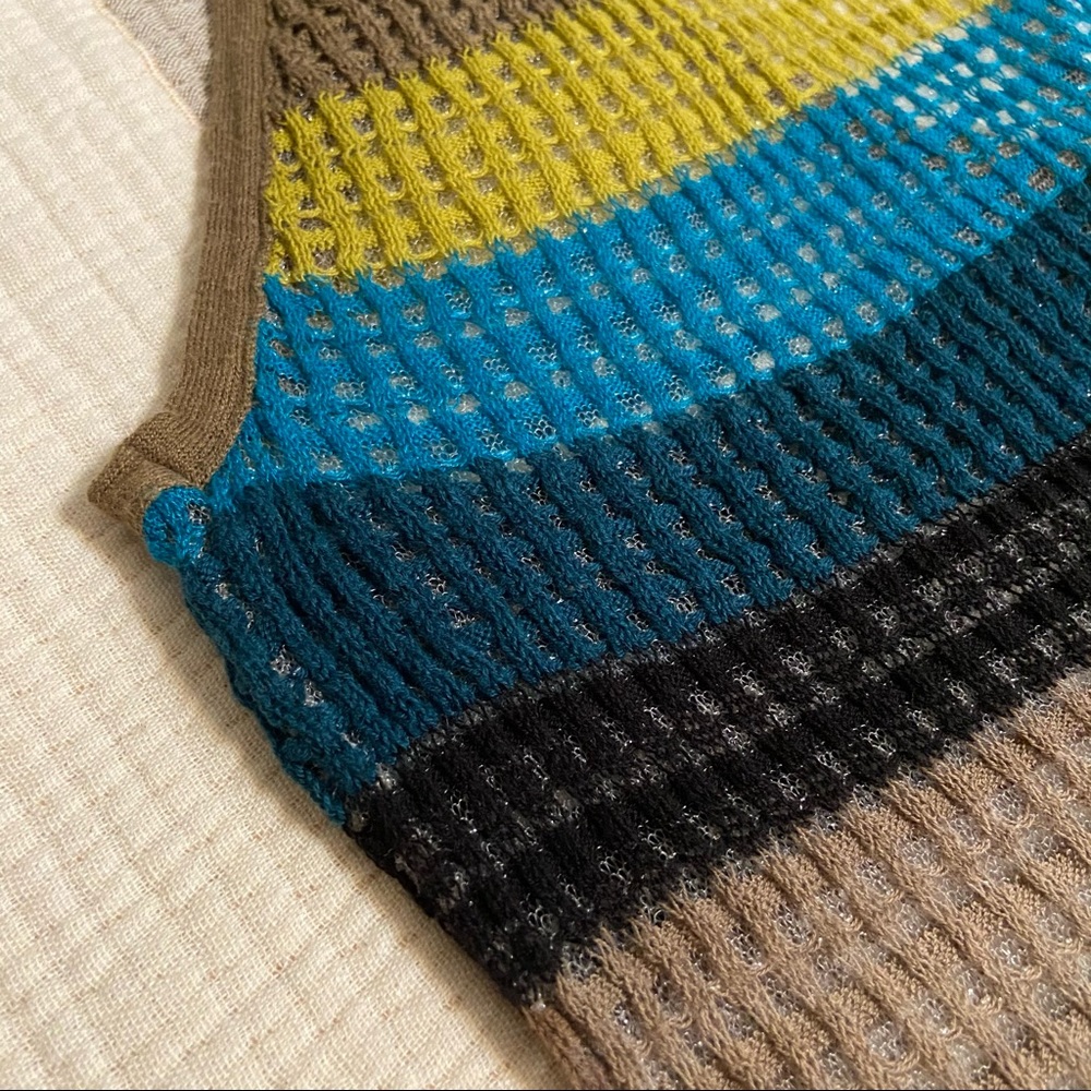 SOLD☑️ Free People halter stripped sweater sheer dress - Picture 4 of 4